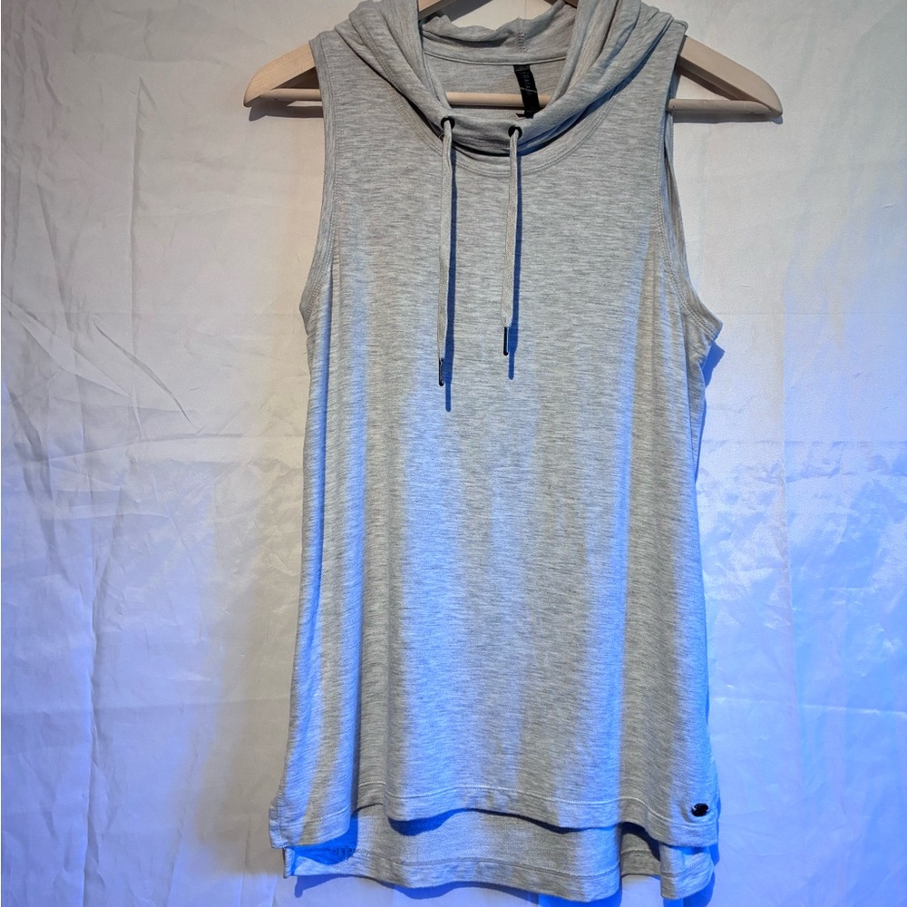 GAIAM Light Gray Cowl Neck Tank Top